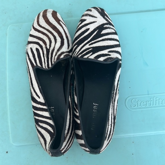 Zebra print pony fur flats - Picture 4 of 4